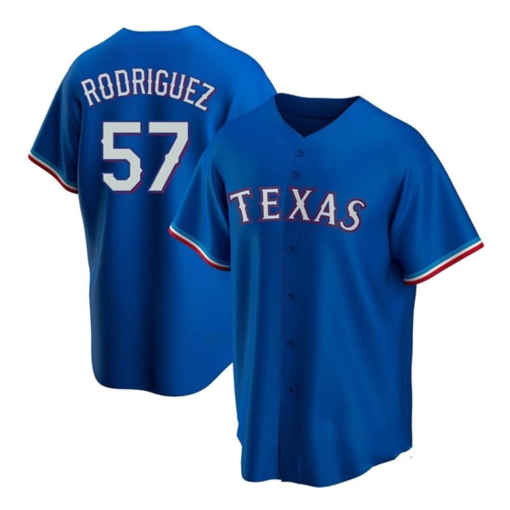 Baseball Yerry Rodriguez Texas Ranger 57 Jersey