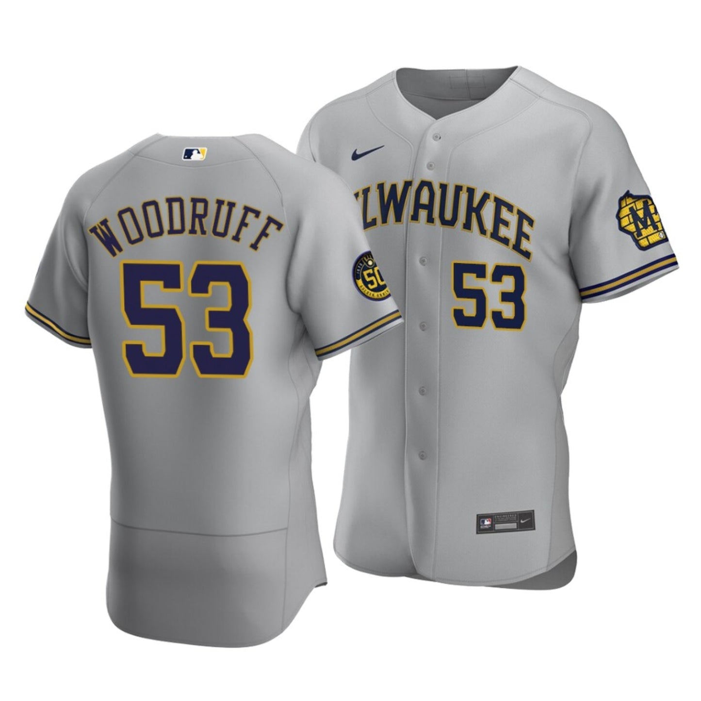 Baseball Brandon Woodruff Milwaukee Brewers 53 Jersey
