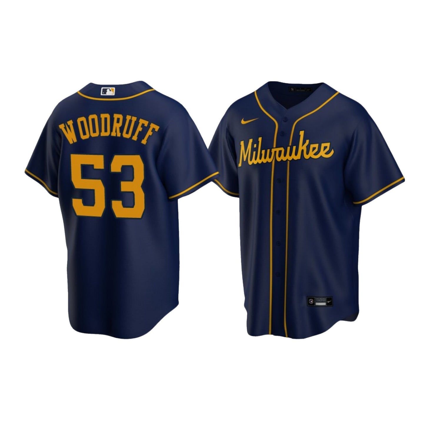 Baseball Brandon Woodruff Milwaukee Brewers 53 Jersey