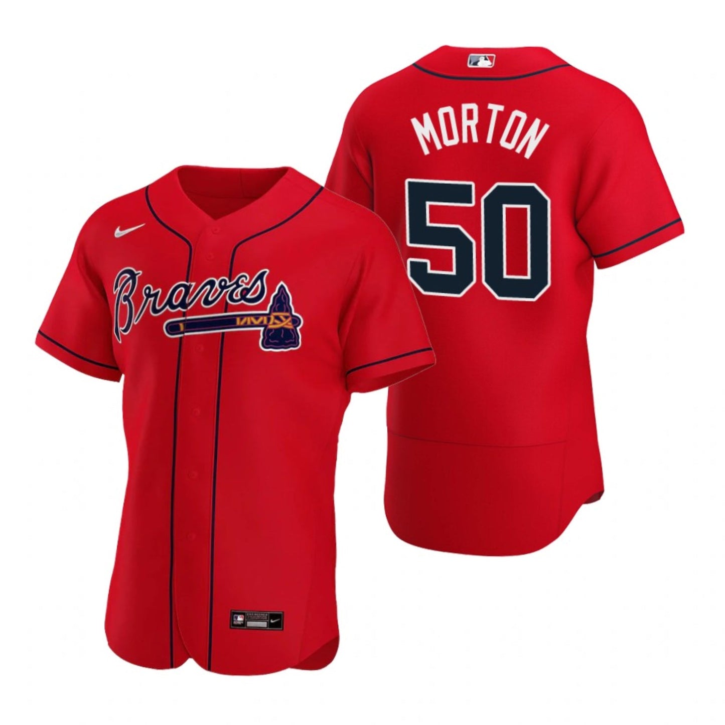 Baseball Charlie Morton Atlanta Braves 50 Jersey