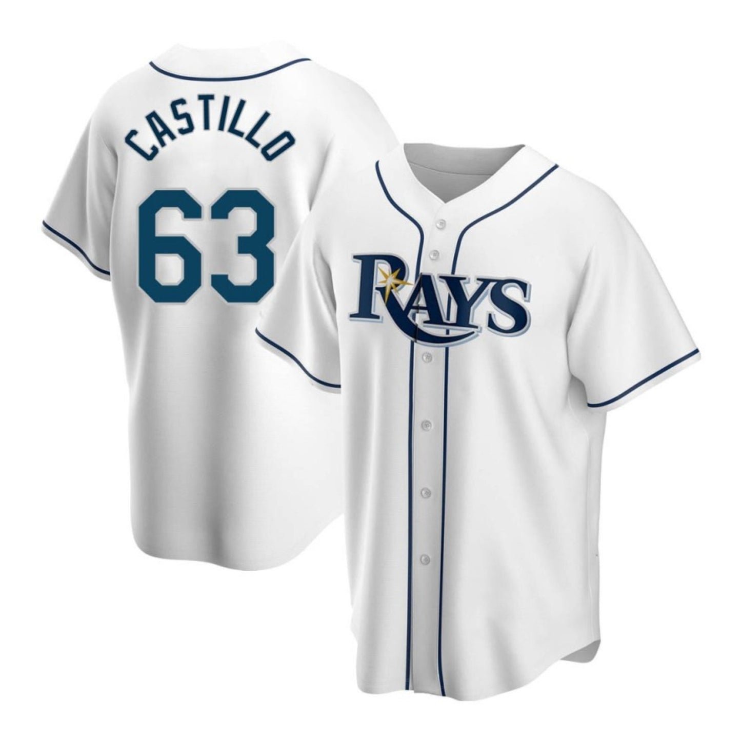 Baseball Diego Castillo Tampa Bay Rays 63 Jersey