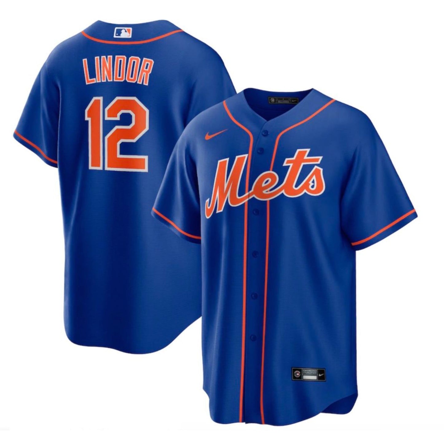 Baseball Francisco Lindor New York Mets 12 Jersey