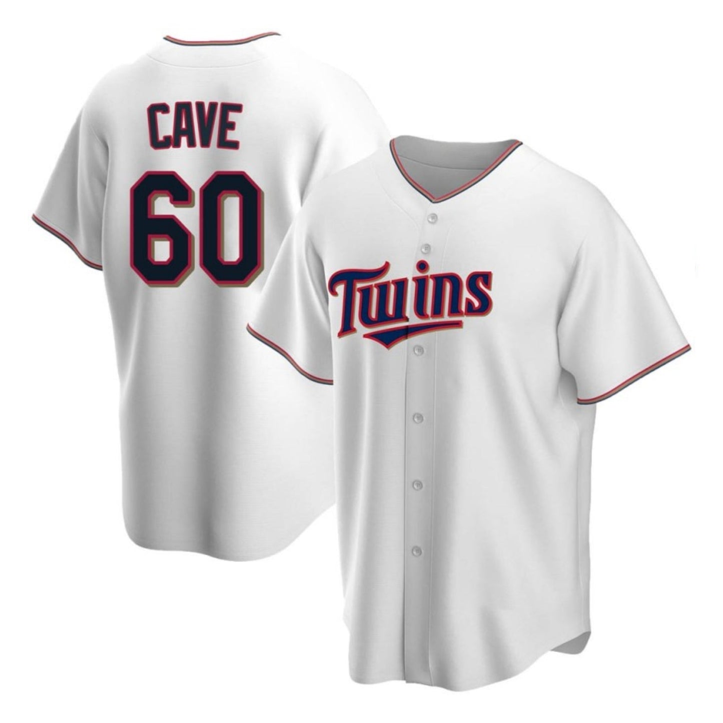 Baseball Jake Cave Minnesota Twins 60 Jersey
