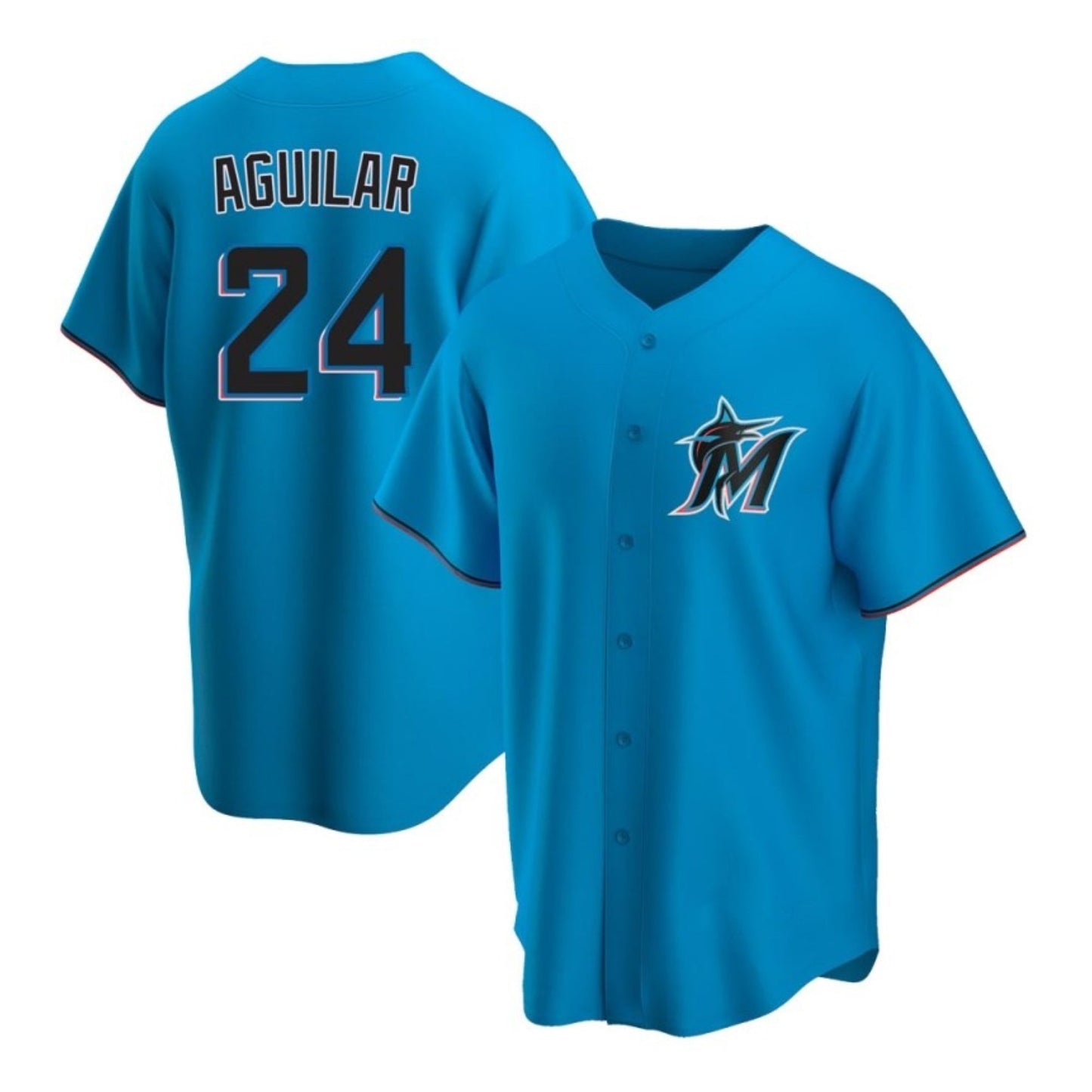 Baseball Jesus Aguilar Miami Marlins 24 Jersey