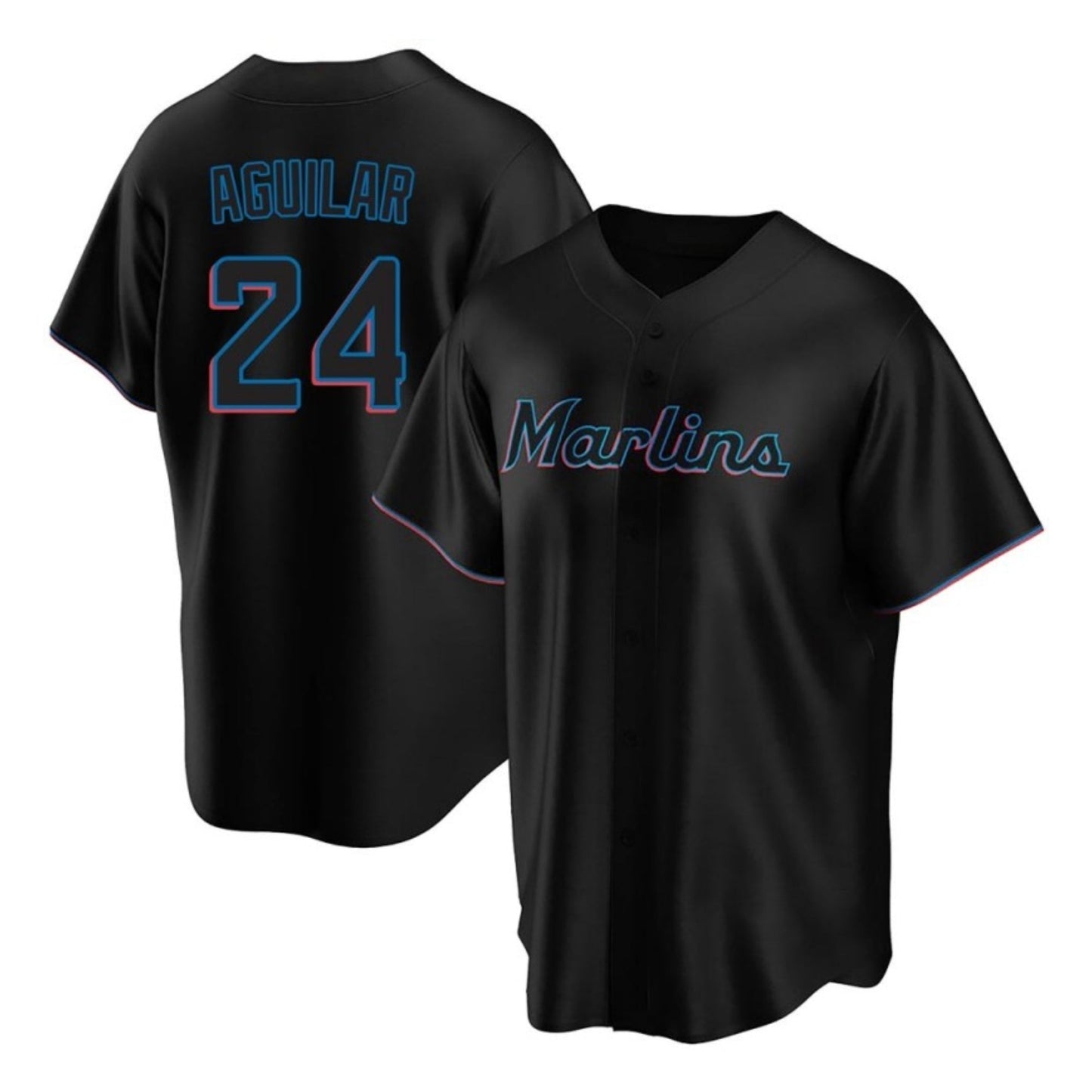 Baseball Jesus Aguilar Miami Marlins 24 Jersey