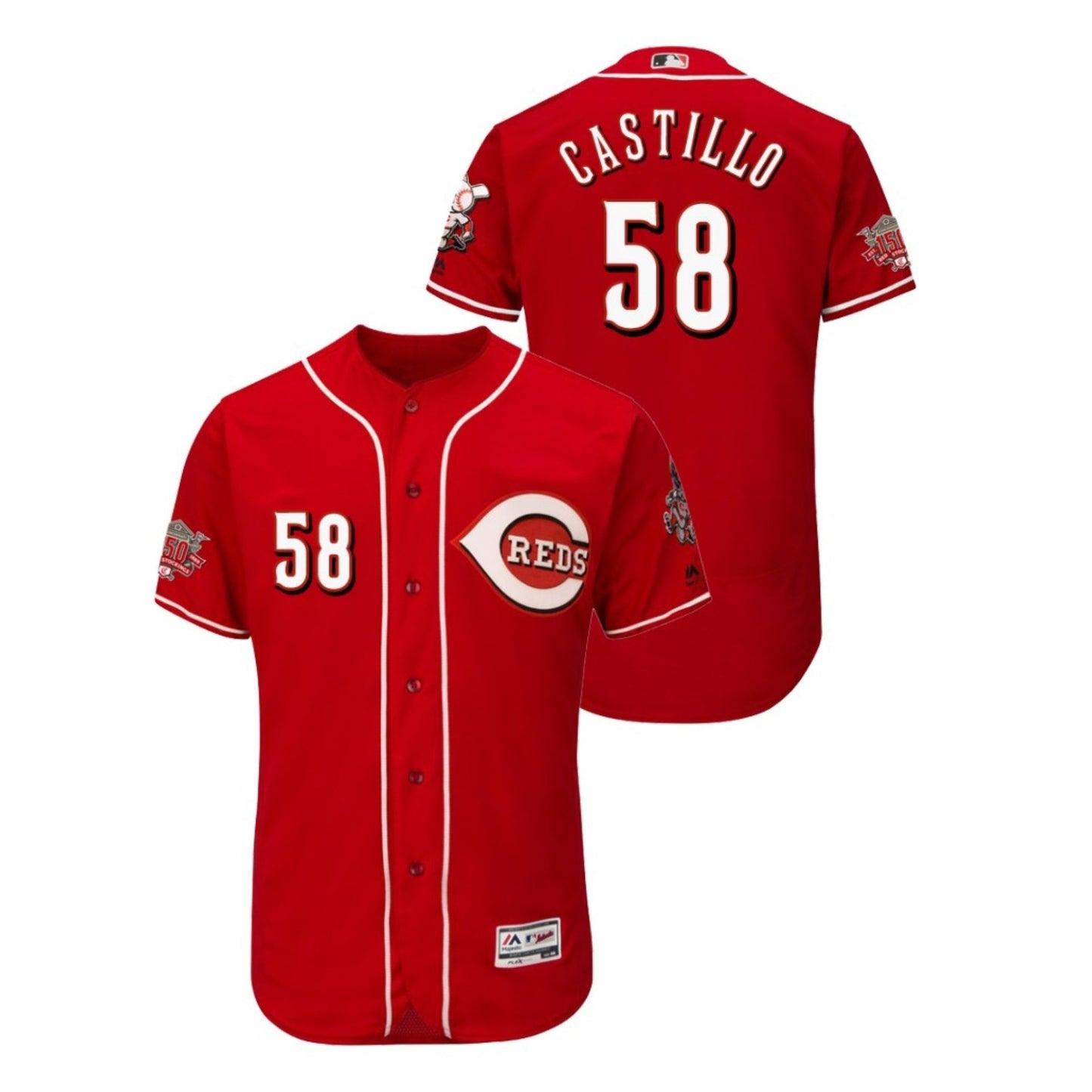 Baseball Luis Castillo Cincinnati Reds 58 Jersey