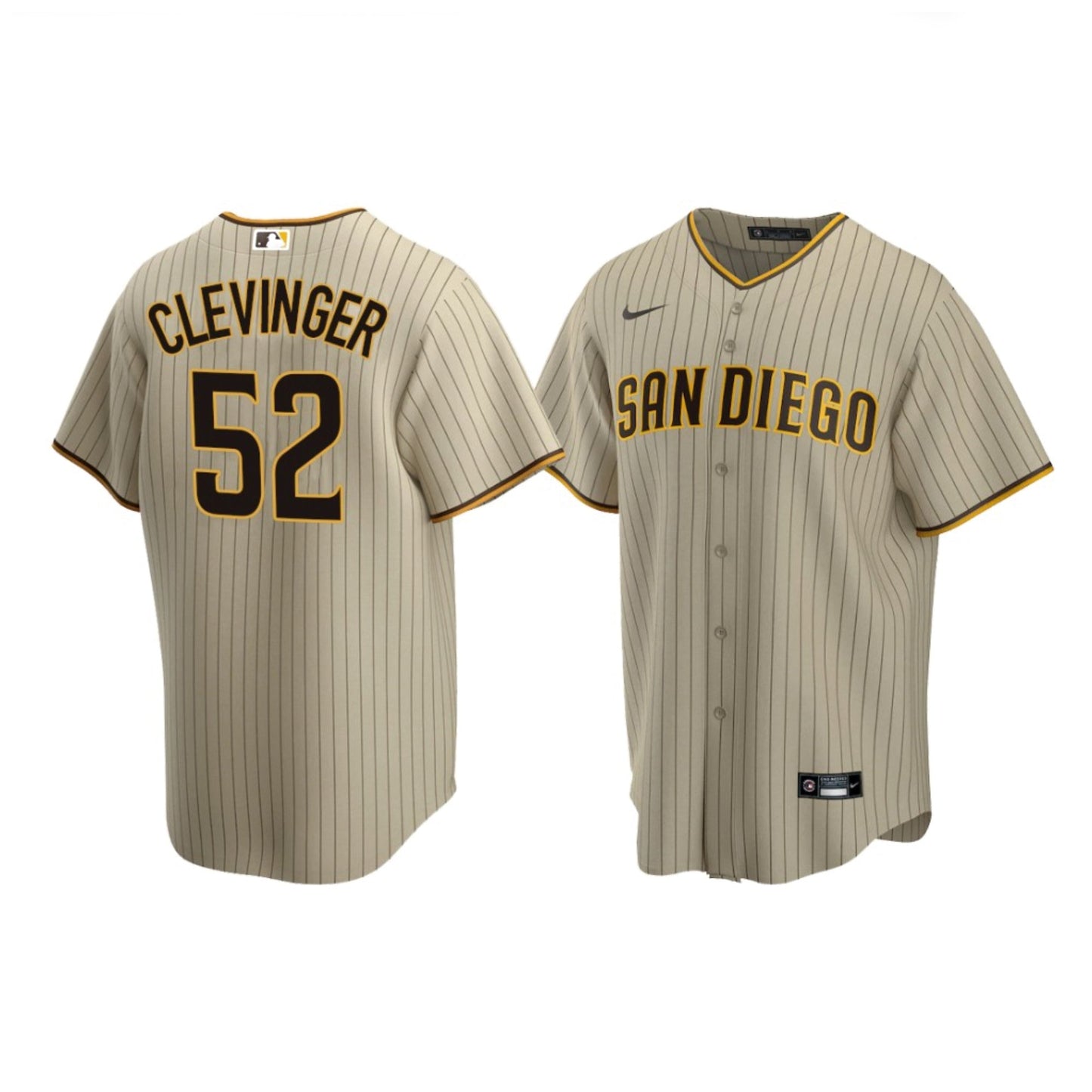 Baseball Mike Clevinger San Diego Padres 52 Jersey