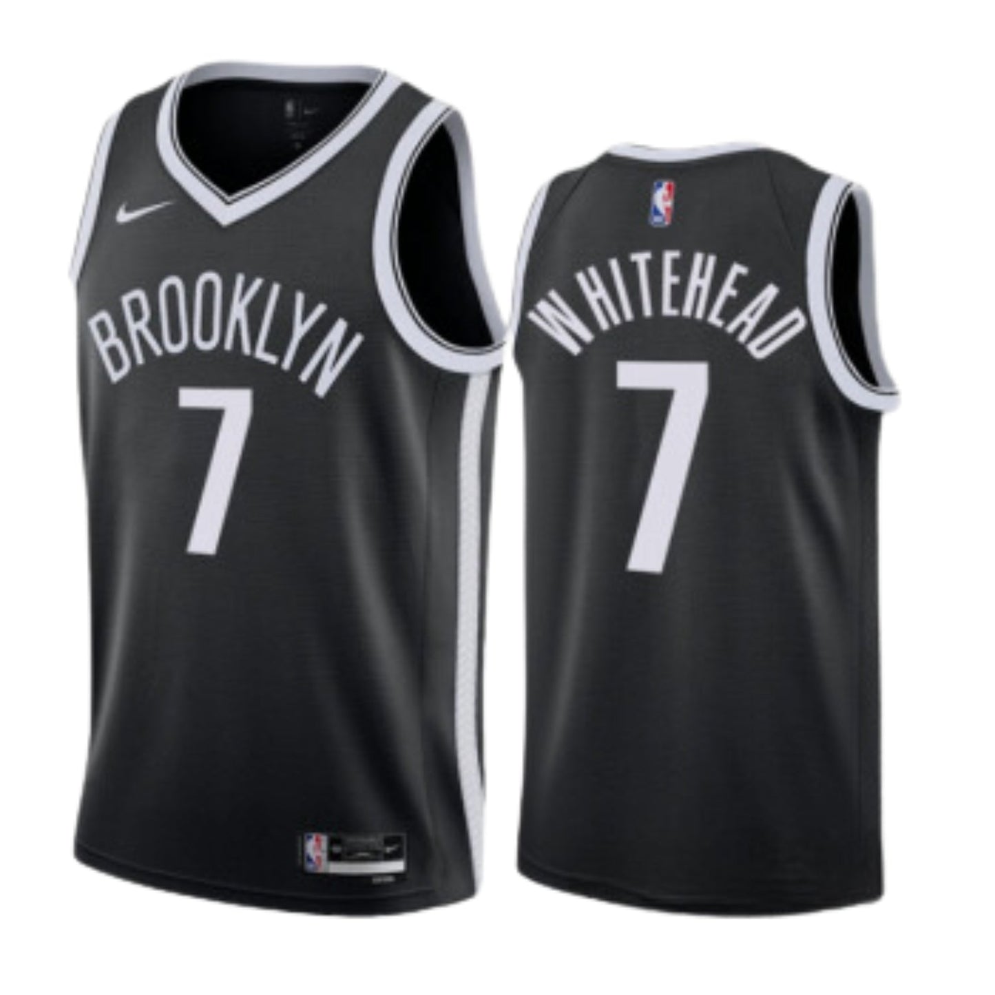 Dariq Whitehead Brooklyn Nets 7 Jersey