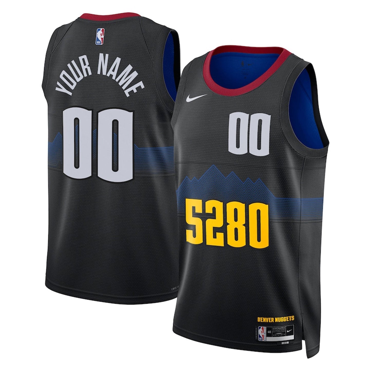 Basketball Denver Nuggets Blank Custom Jersey