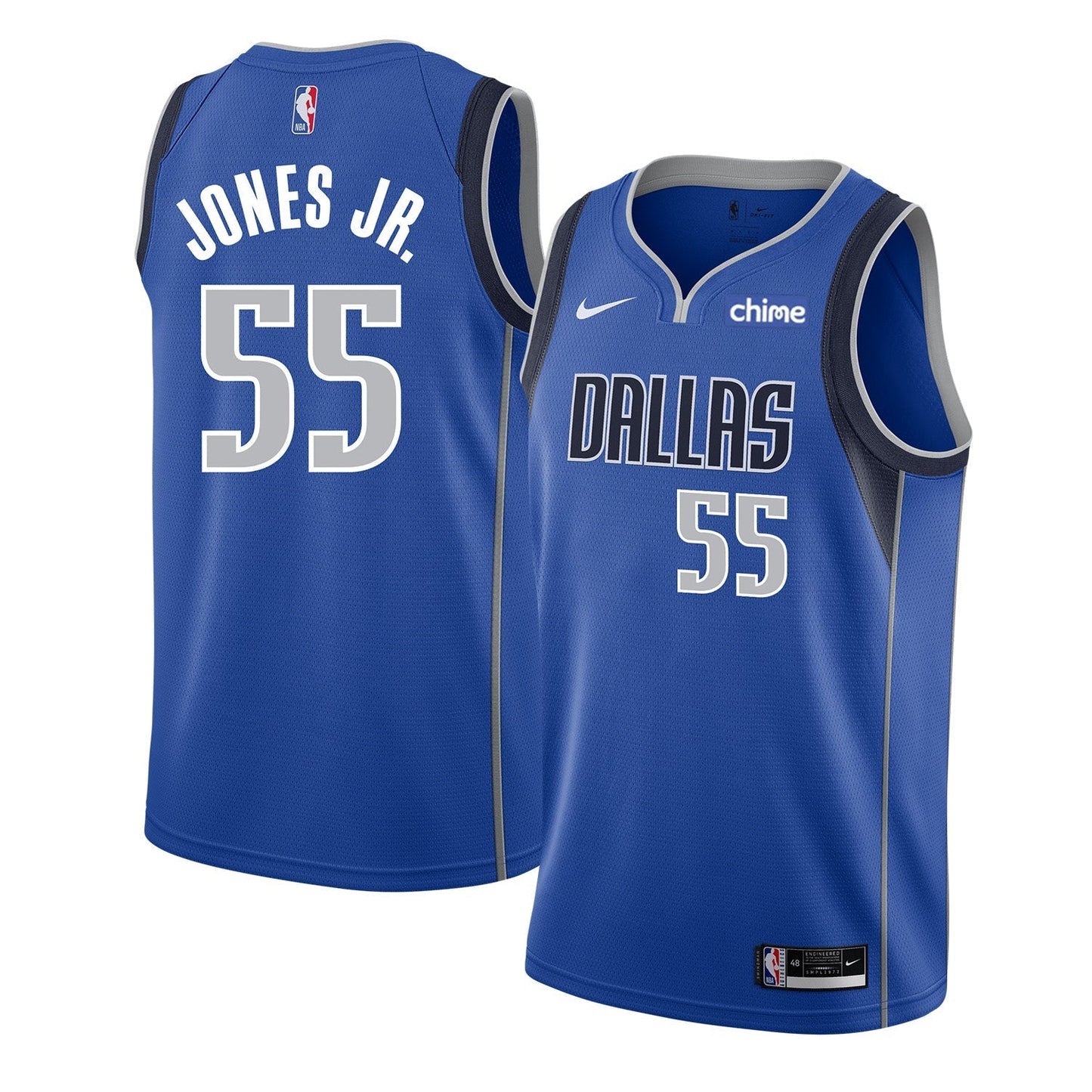 Derrick Jones Jr Dallas Mavericks 55 Jersey