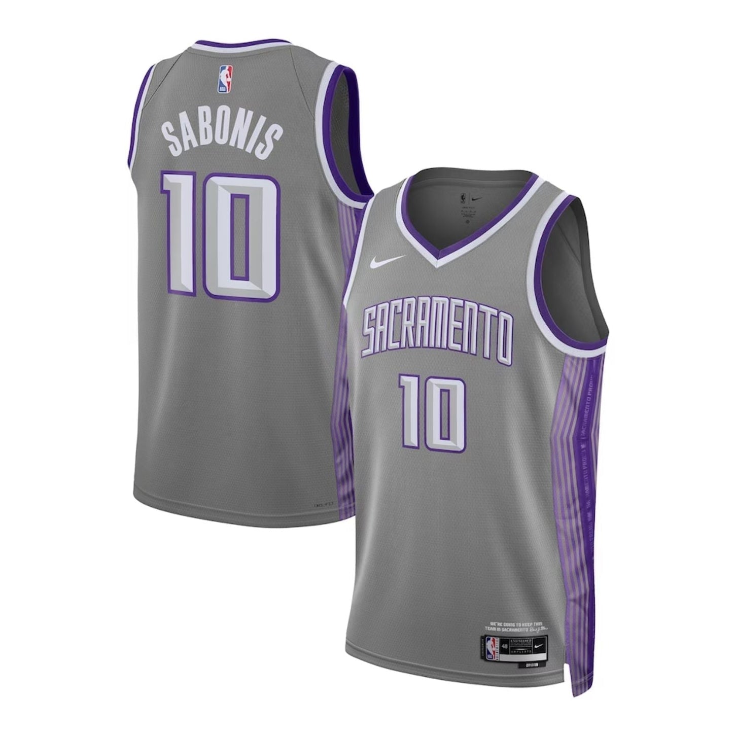 Domantas Sabonis Sacramento Kings 10 Jersey