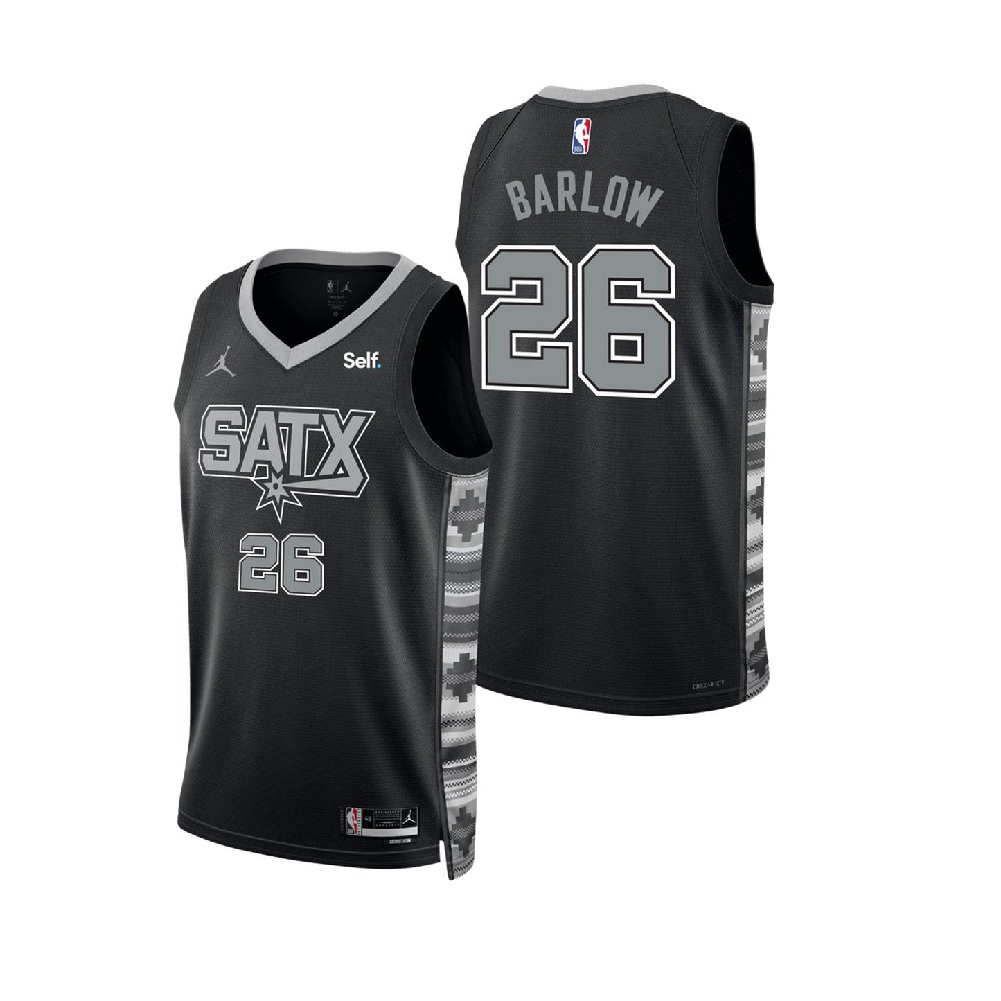 Basketball Dominick Barlow San Antonio Spurs 26 Jersey