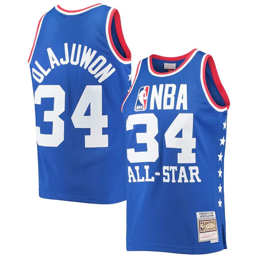 Hakeem Olajuwon All-Star West 34-1985 Jersey