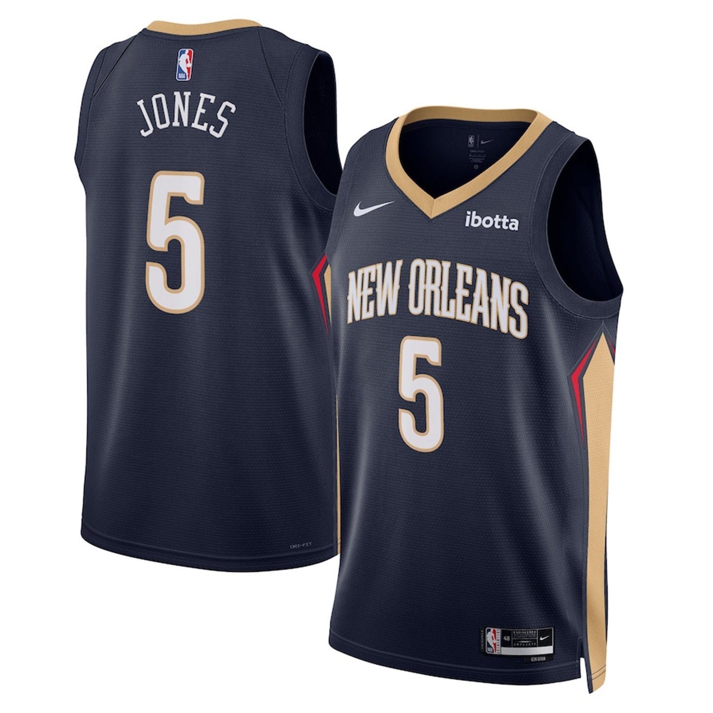 Basketball Herbert Jones New Orleans Pelicans 5 Jersey