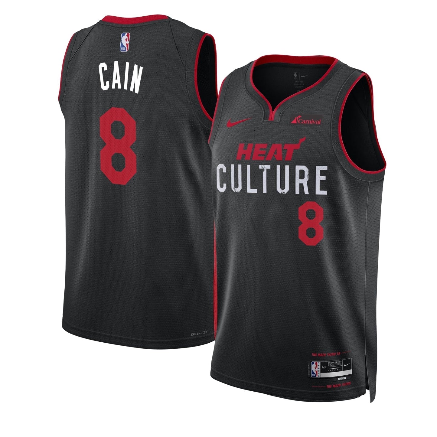 Basketball Jamal Cain Miami Heat 8 Jersey