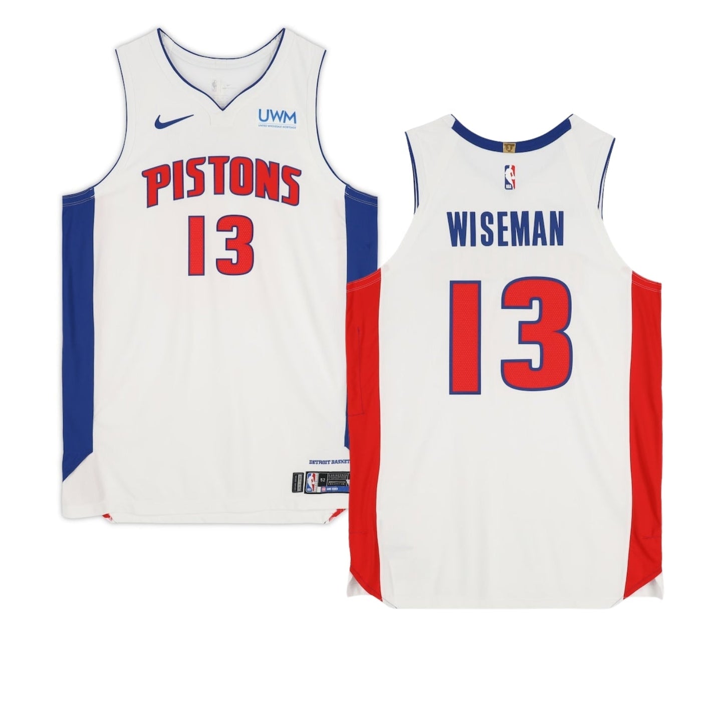 Basketball James Wiseman Detroit Pistons 13 Jersey