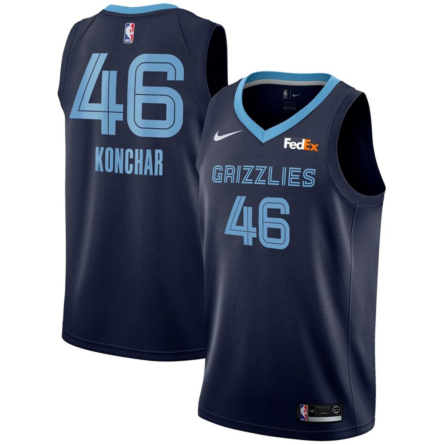 John Konchar Memphis Grizzlies 46 Jersey