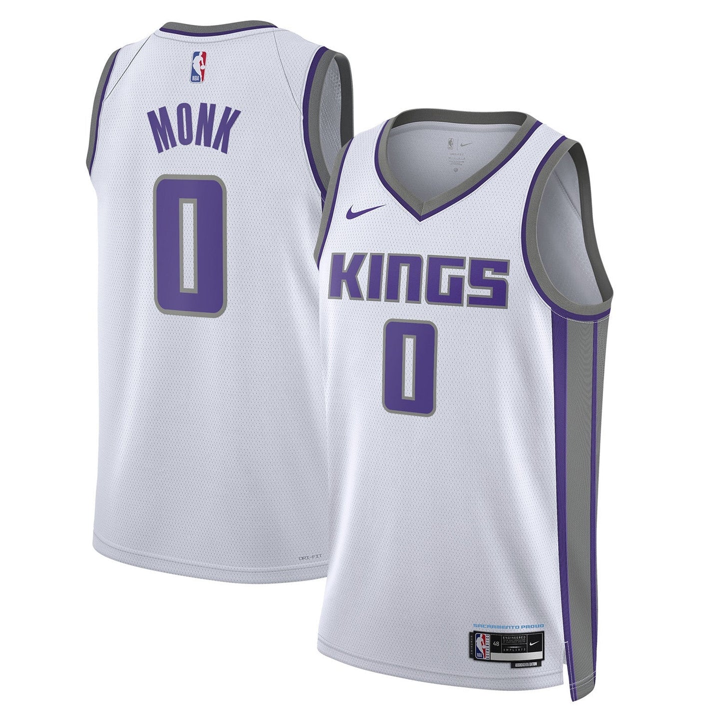 Basketball Malik Monk Sacramento Kings 0 Jersey