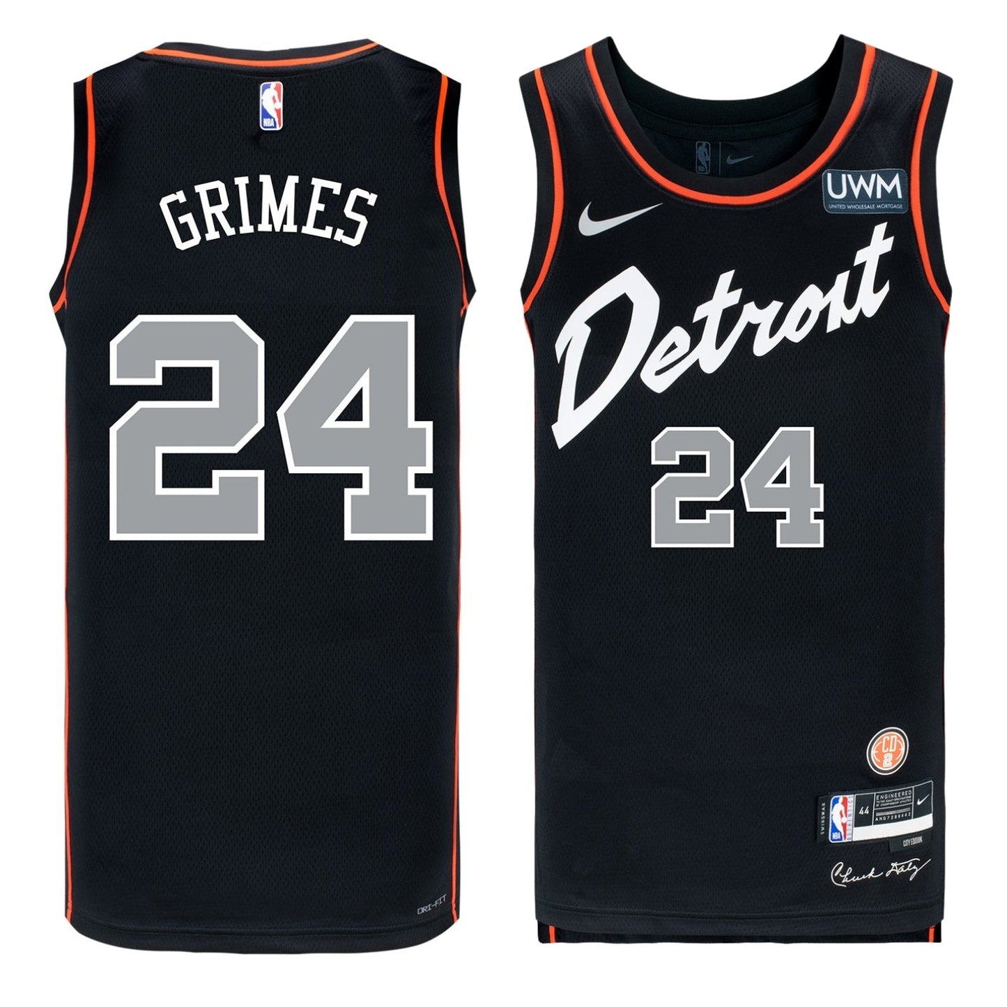 Basketball Quentin Grimes Detroit Pistons 24 Jersey