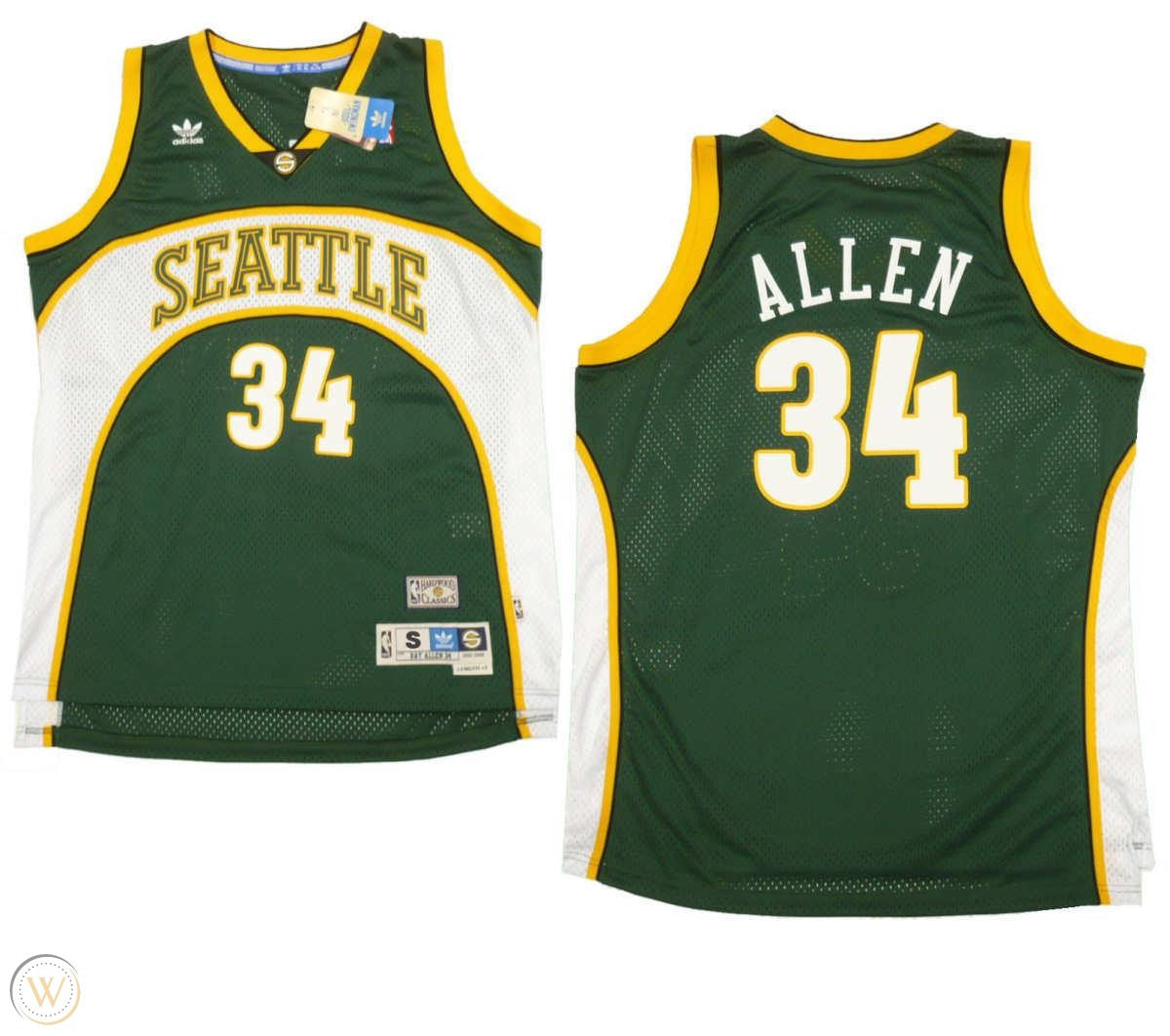Basketball Ray Allen Seattle Super Sonics 34 Jersey