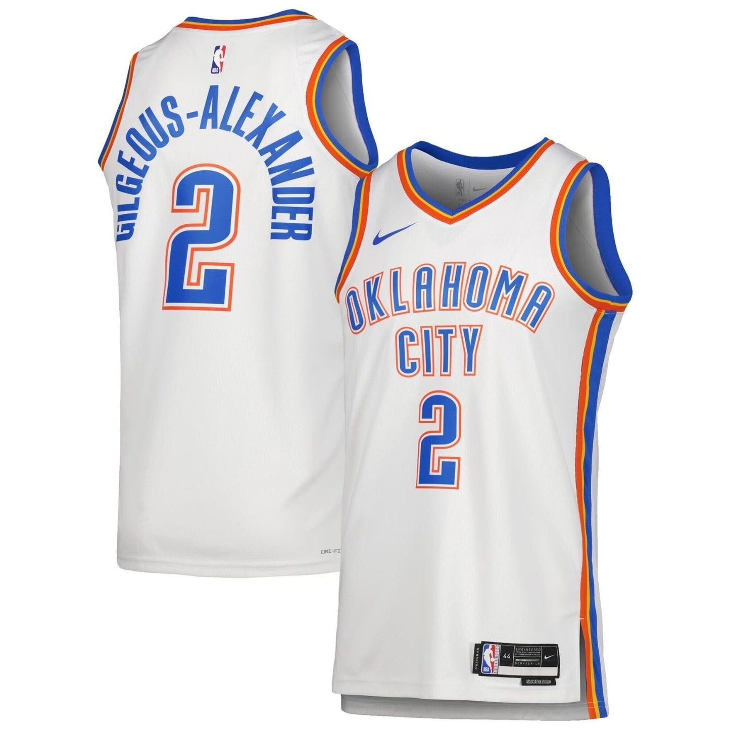 Basketball Shai Gilgeous Alexander Oklahoma City Thunder 2 Jersey