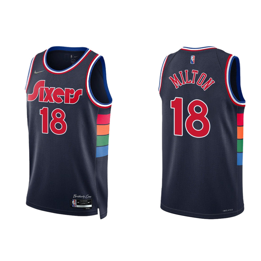 Basketball Shake Milton Philadelphia 76ers 18 Jersey