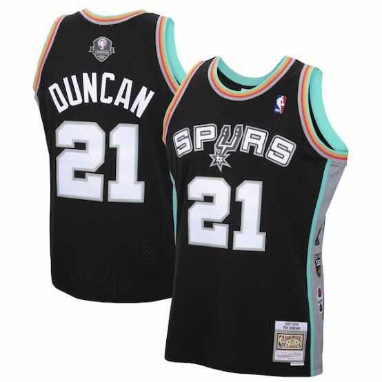 Tim Duncan San Antonio Spurs 21 Retro Jersey