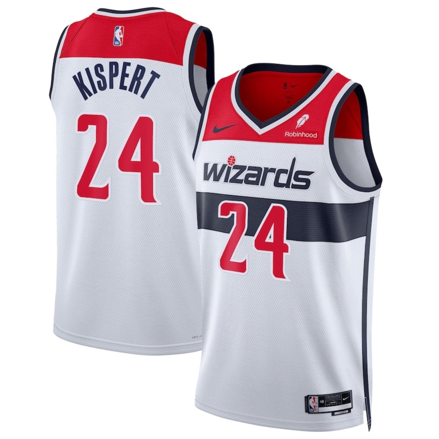 Basketball Corey Kispert Washington Wizards 24 Jersey