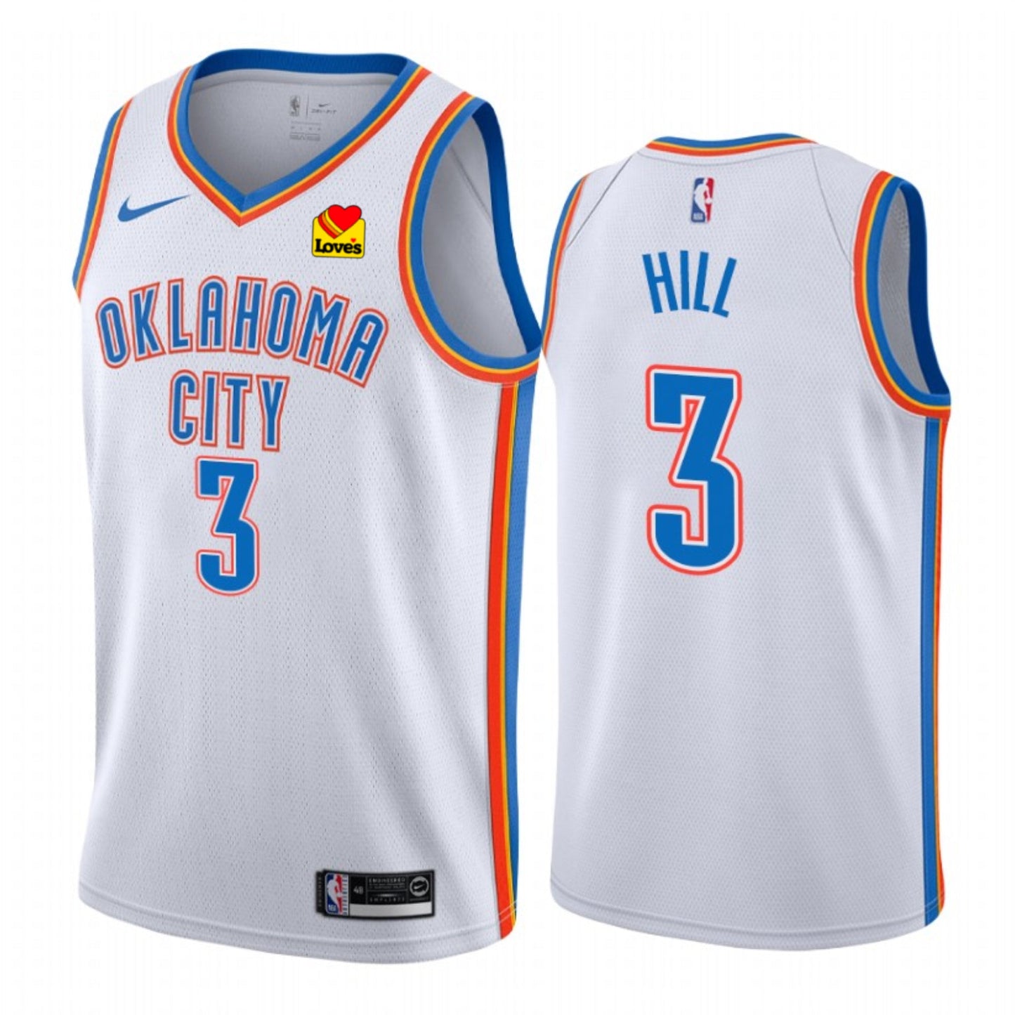 Basketball George Hill Oklahoma Thunder 3 Jersey
