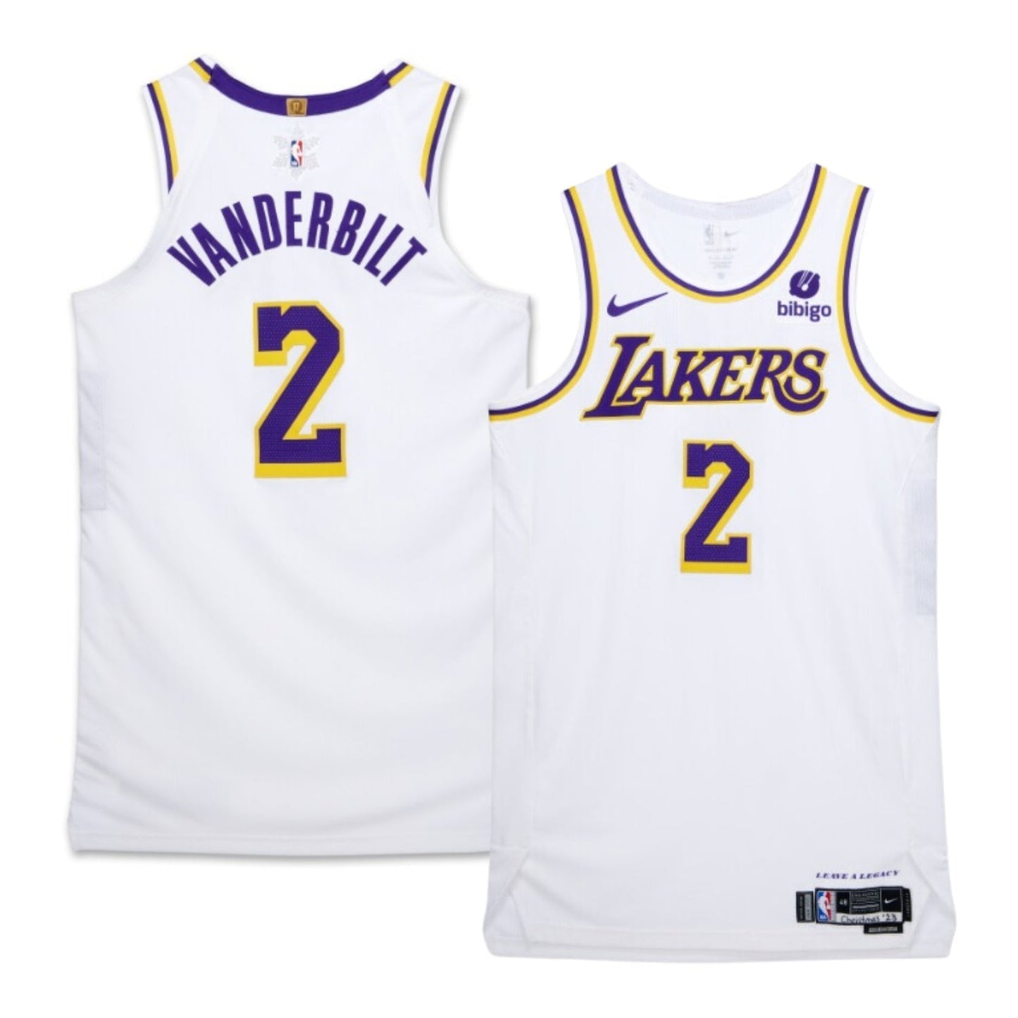 Jarred Vanderbilt Los Angeles Lakers 2 Jersey