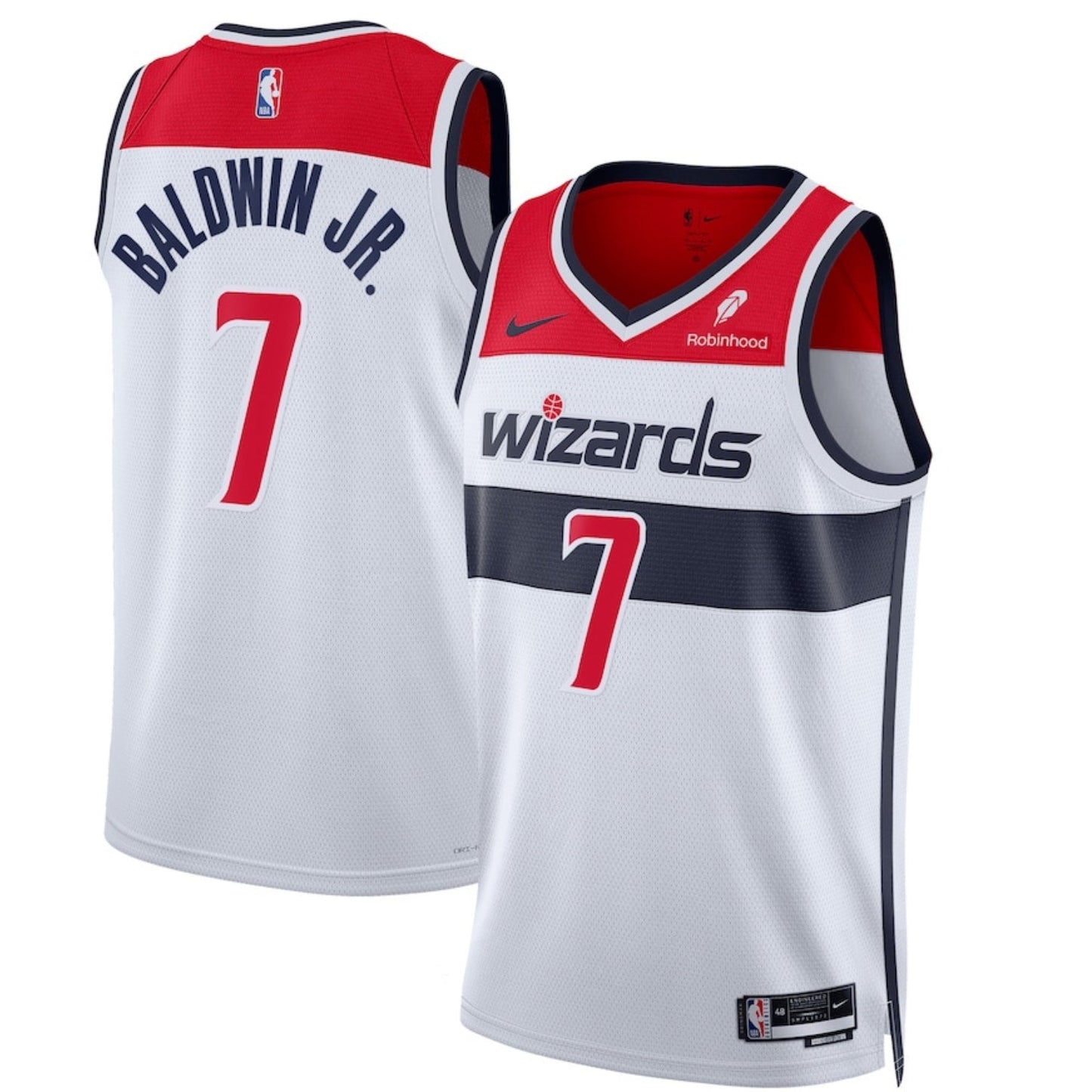 Basketball Patrick Baldwin Jr. Washington Wizards 7 Jersey