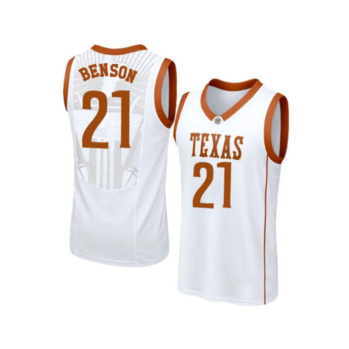 NCAAB Avery Benson Texas Longhorns 21 Jersey