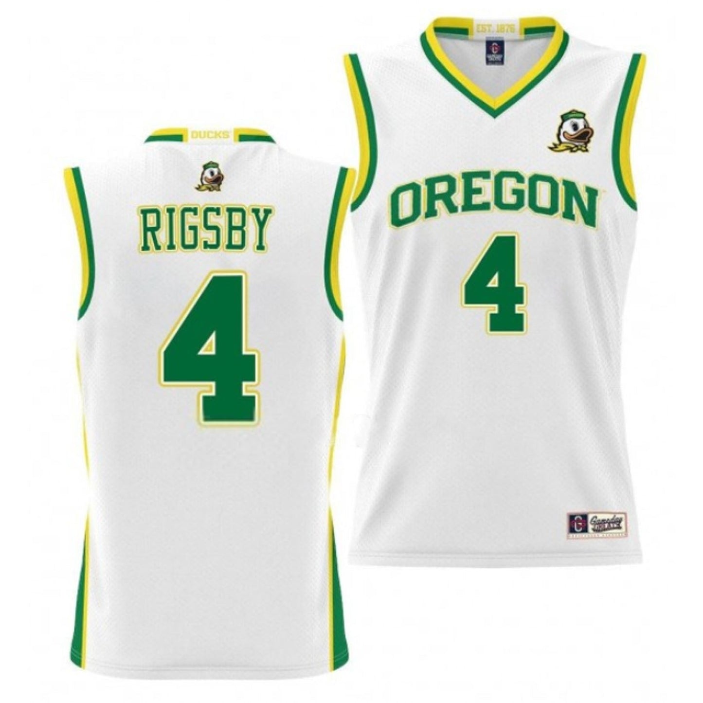 NCAAB Brennan Rigsby Oregon Ducks 4 Jersey