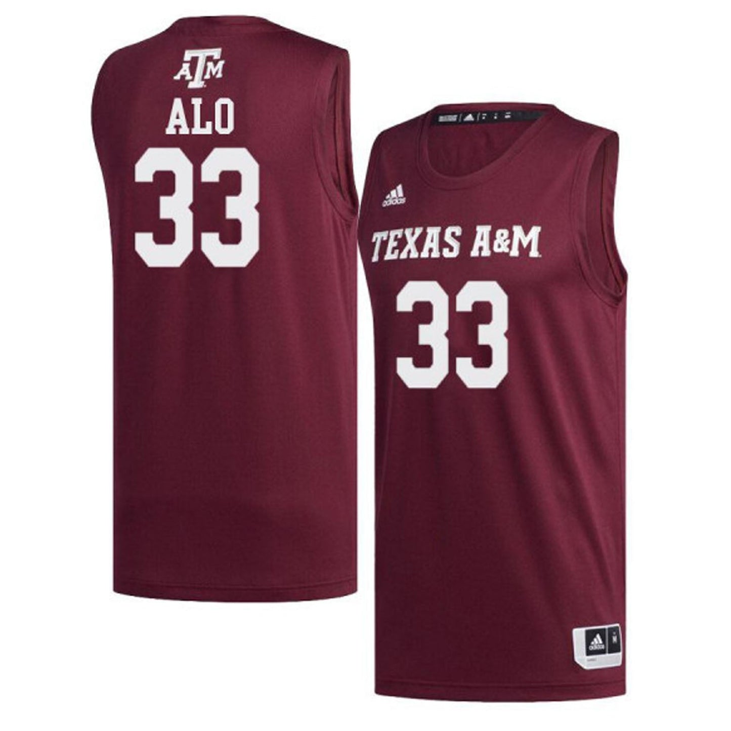 NCAAB Cameron Alo Texas A&M 33 Jersey