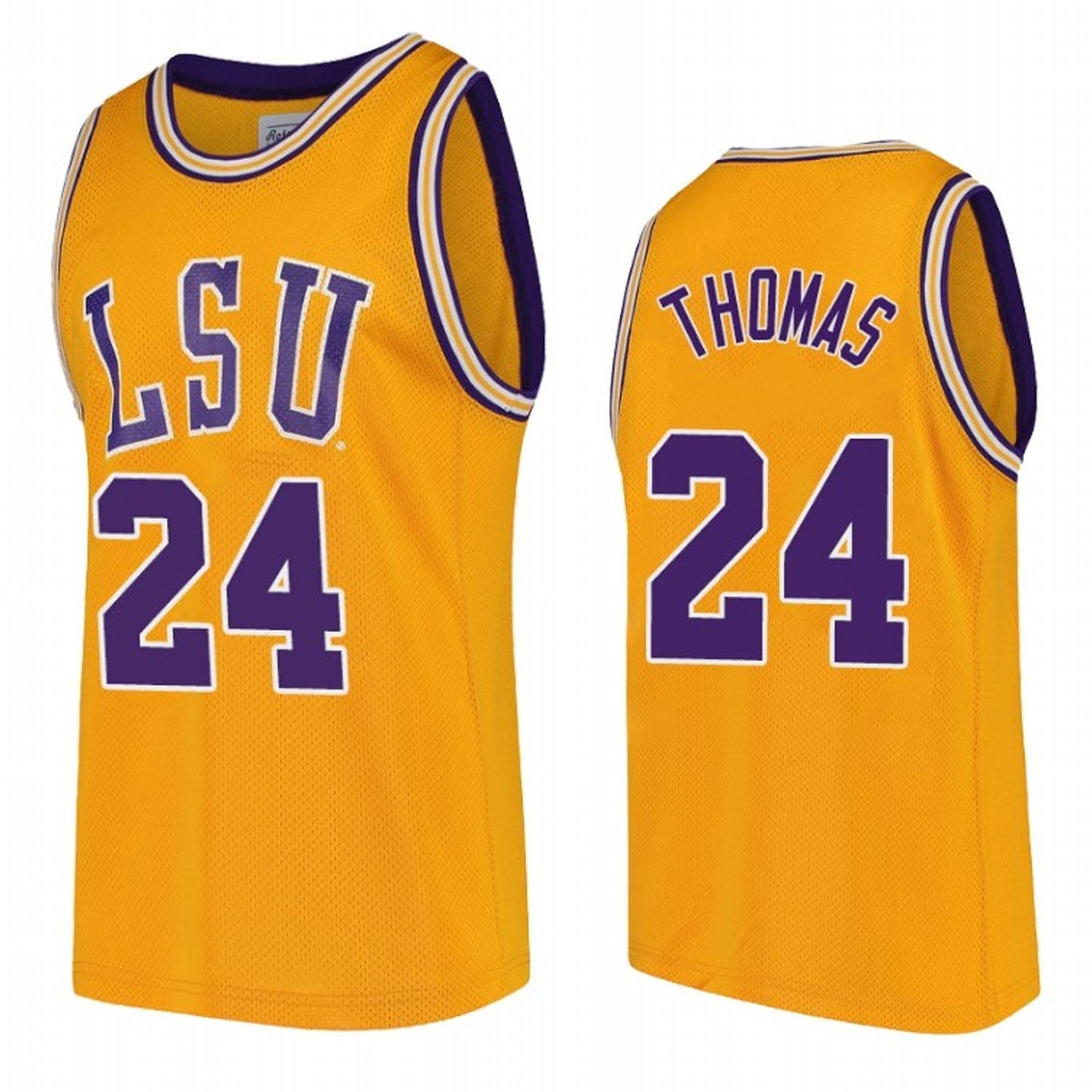 NCAAB Cameron Thomas LSU Tigers 24 Jersey