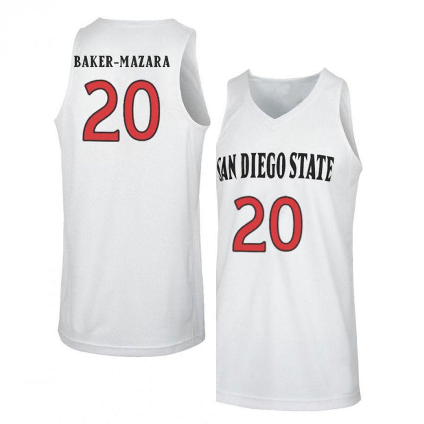 NCAAB Chad Baker San Diego State Aztecs 20 Jersey