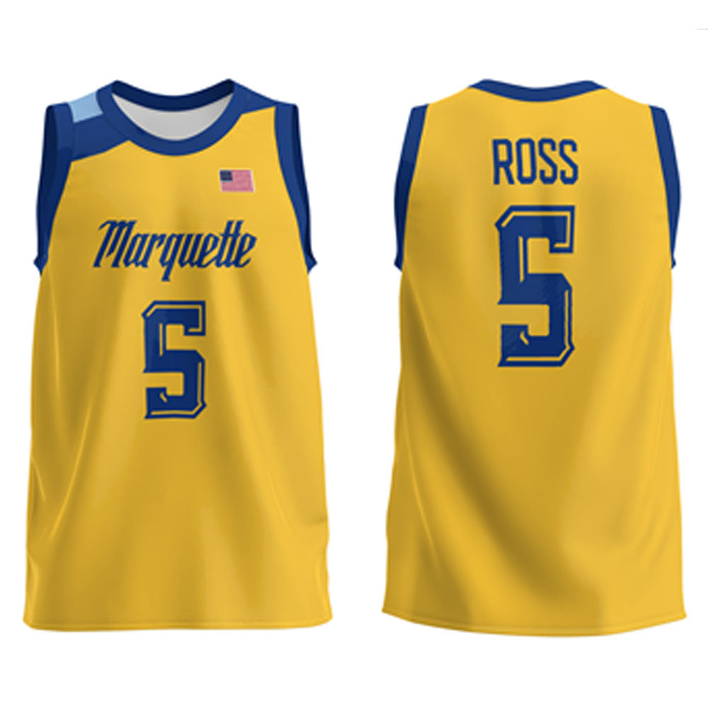 NCAAB Chase Ross Marquette Golden Eagles 5 Jersey