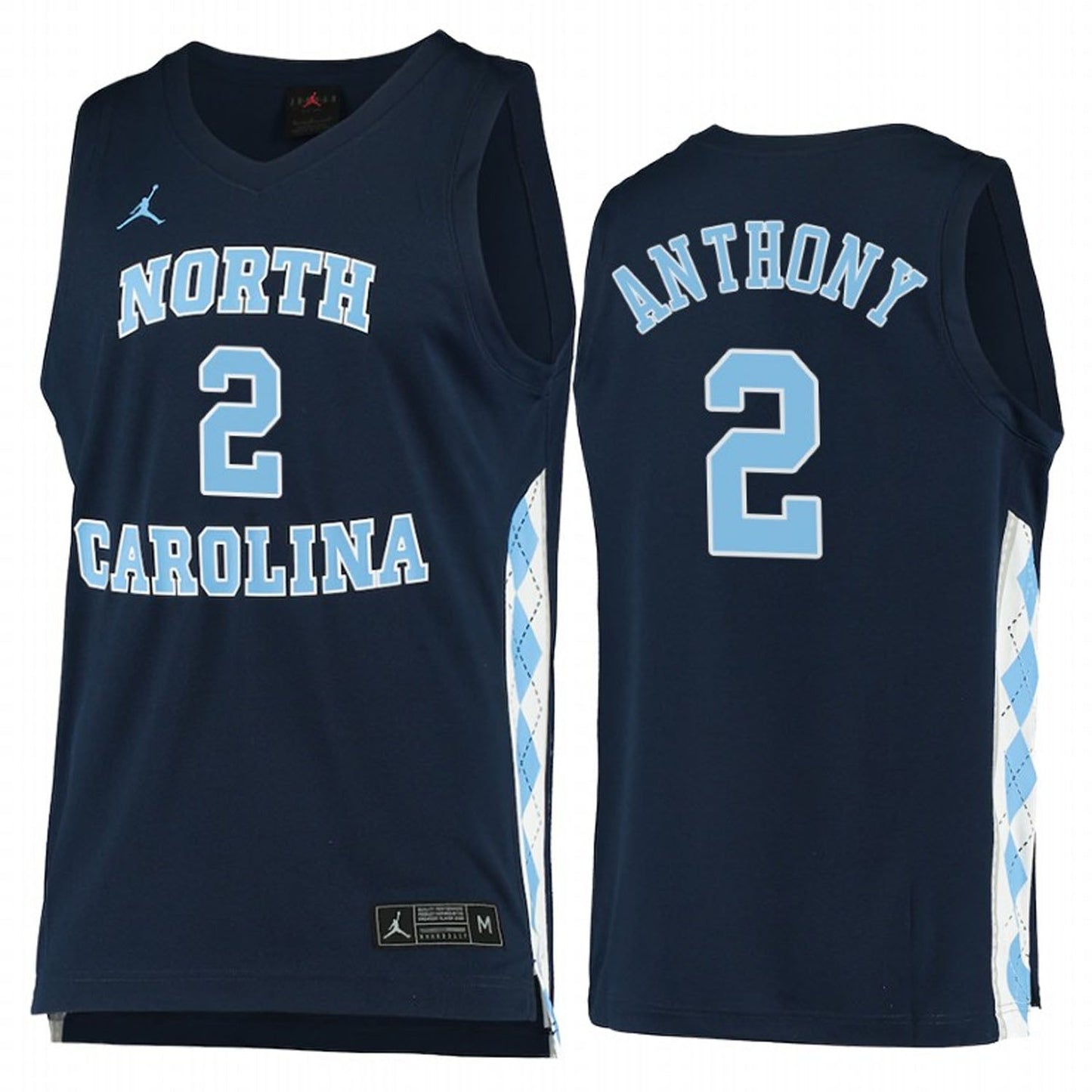 NCAAB Cole Anthony North Carolina Tar Heels 2 Jersey