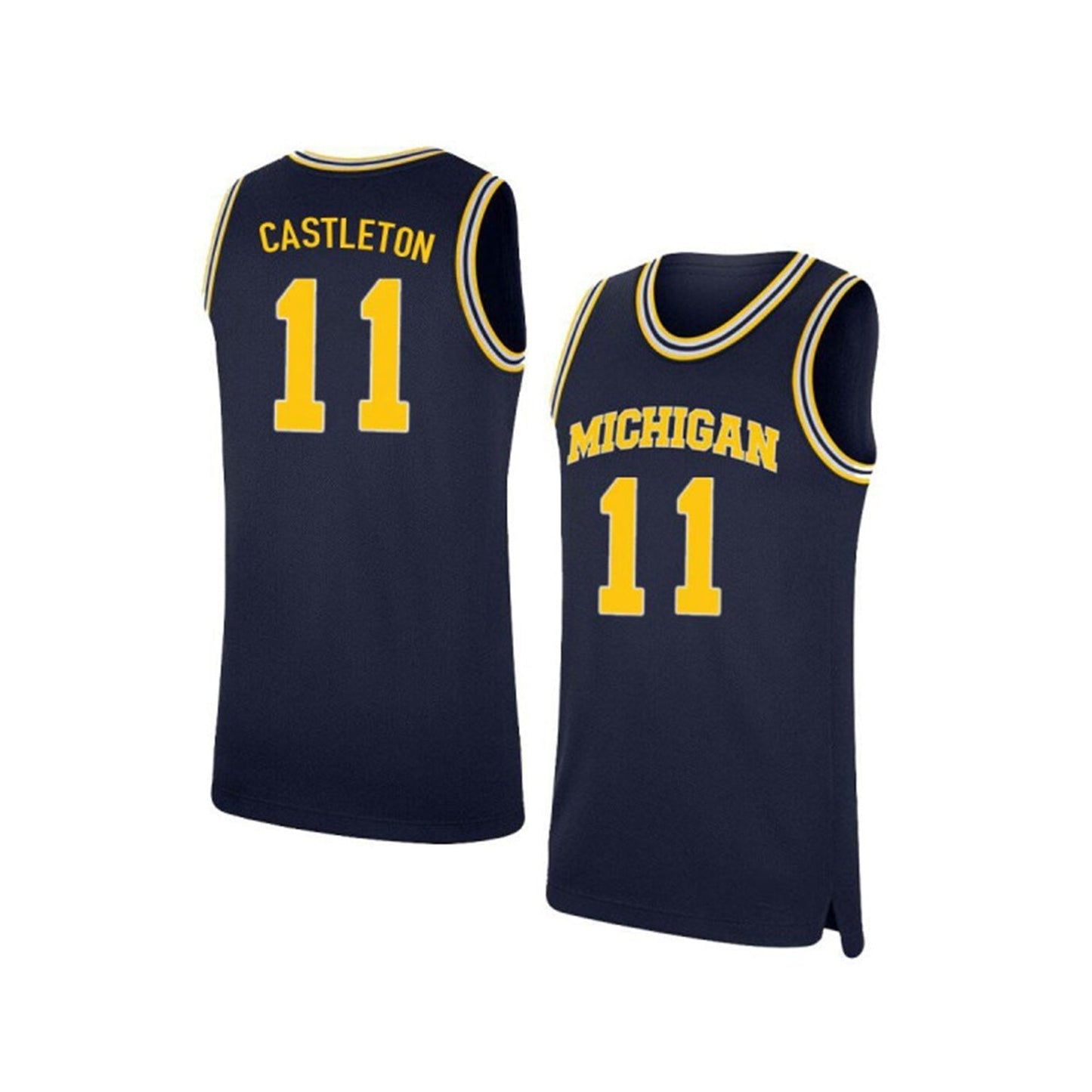 NCAAB Colin Castleton Michigan Wolverines 11 Jersey
