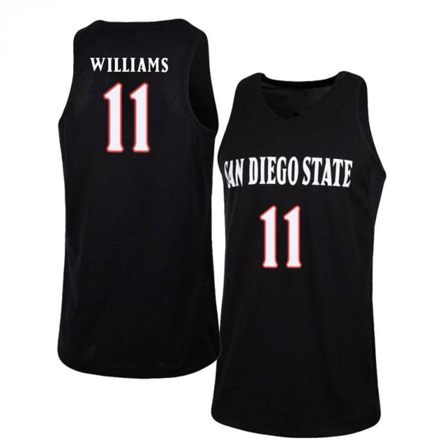 NCAAB D'Erryl Williams San Diego State Aztecs 11 Jersey