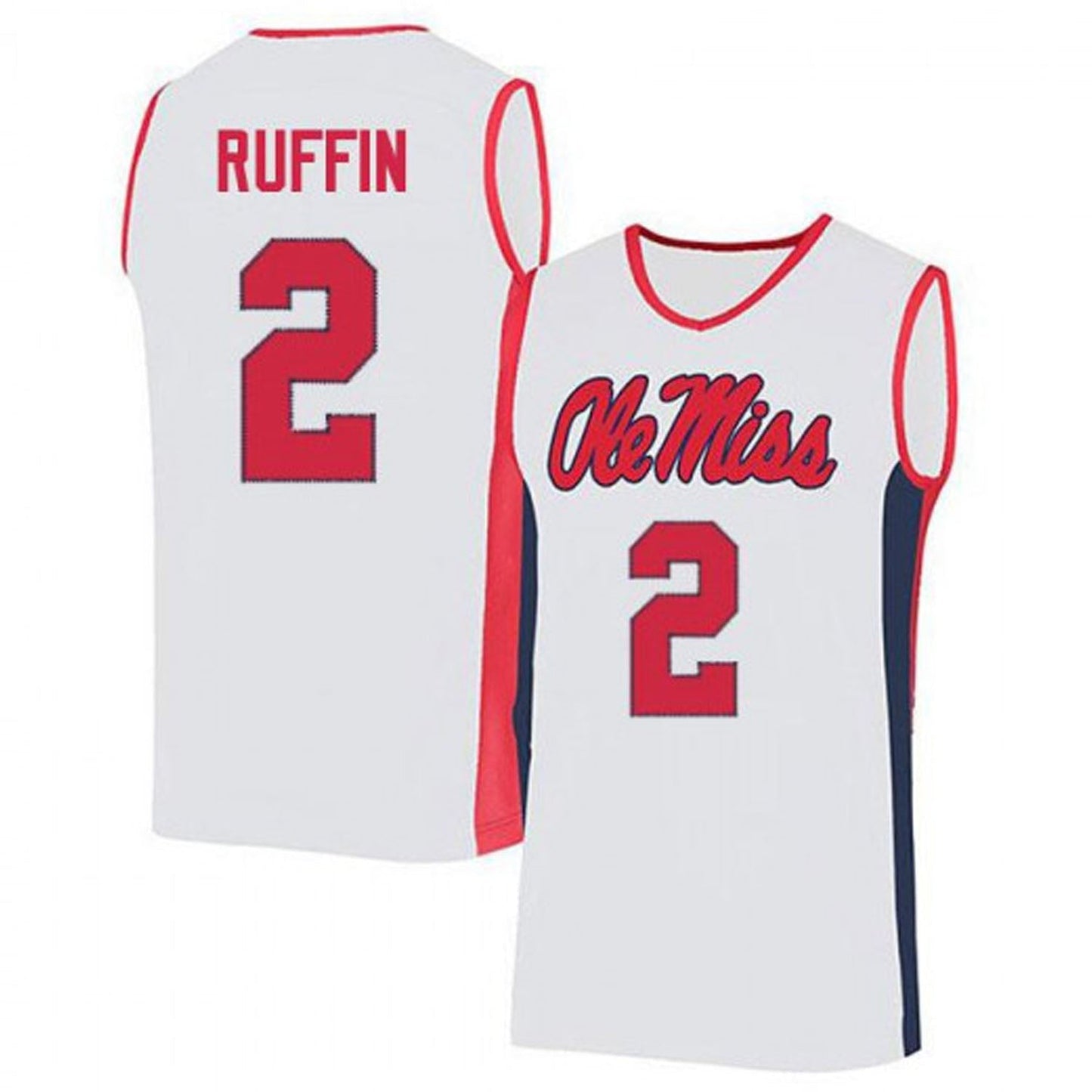 NCAAB Daeshun Ruffin Ole Miss Rebels 2 Jersey