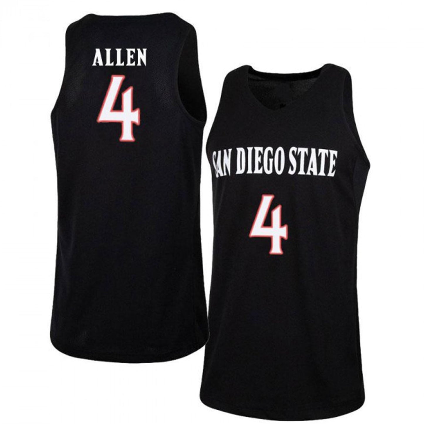 NCAAB Dakarai Allen San Diego State Aztecs 4 Jersey