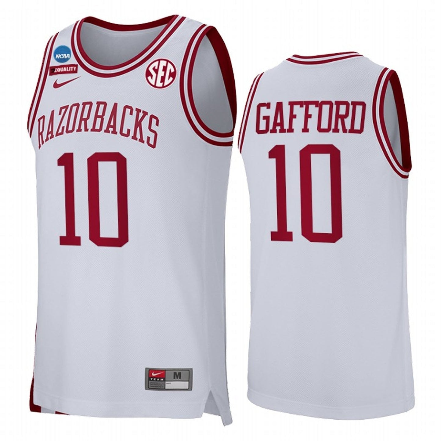 NCAAB Daniel Gafford Arkansas Razorbacks 10 Jersey