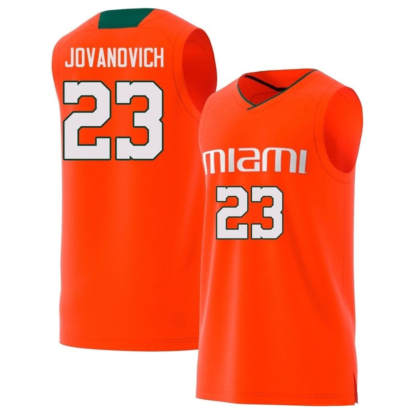 NCAAB Danilo Jovanovich Miami Hurricanes 23 Jersey