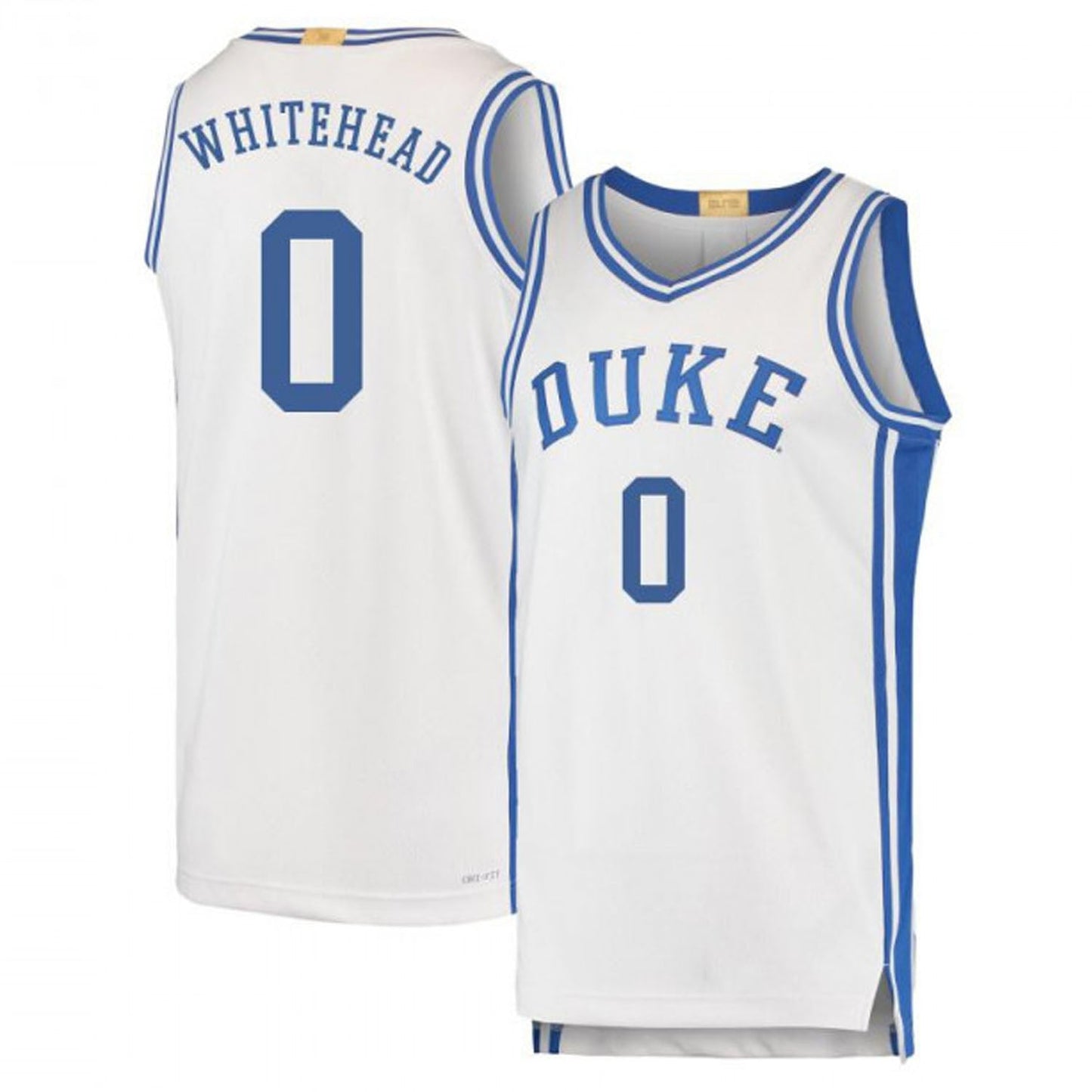 NCAAB Dariq Whitehead Duke Blue Devils 0 Jersey