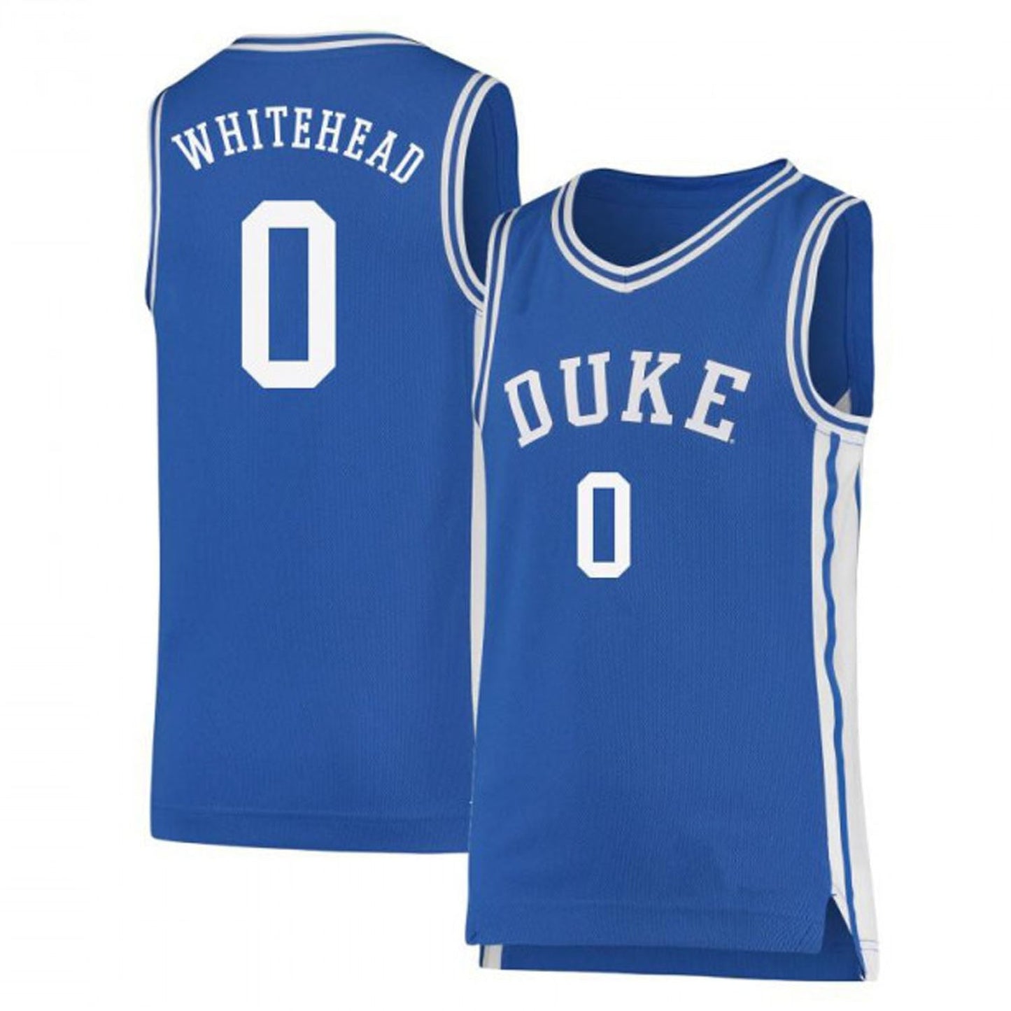 NCAAB Dariq Whitehead Duke Blue Devils 0 Jersey