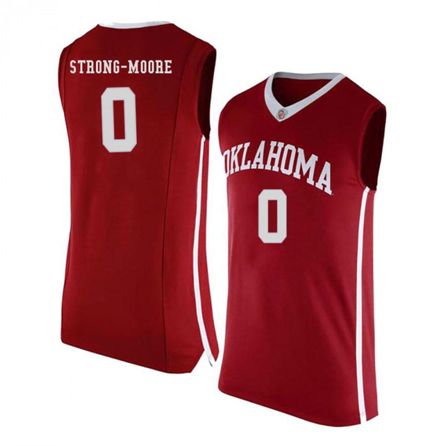 NCAAB Darrion Strong Oklahoma Sooners 0 Jersey