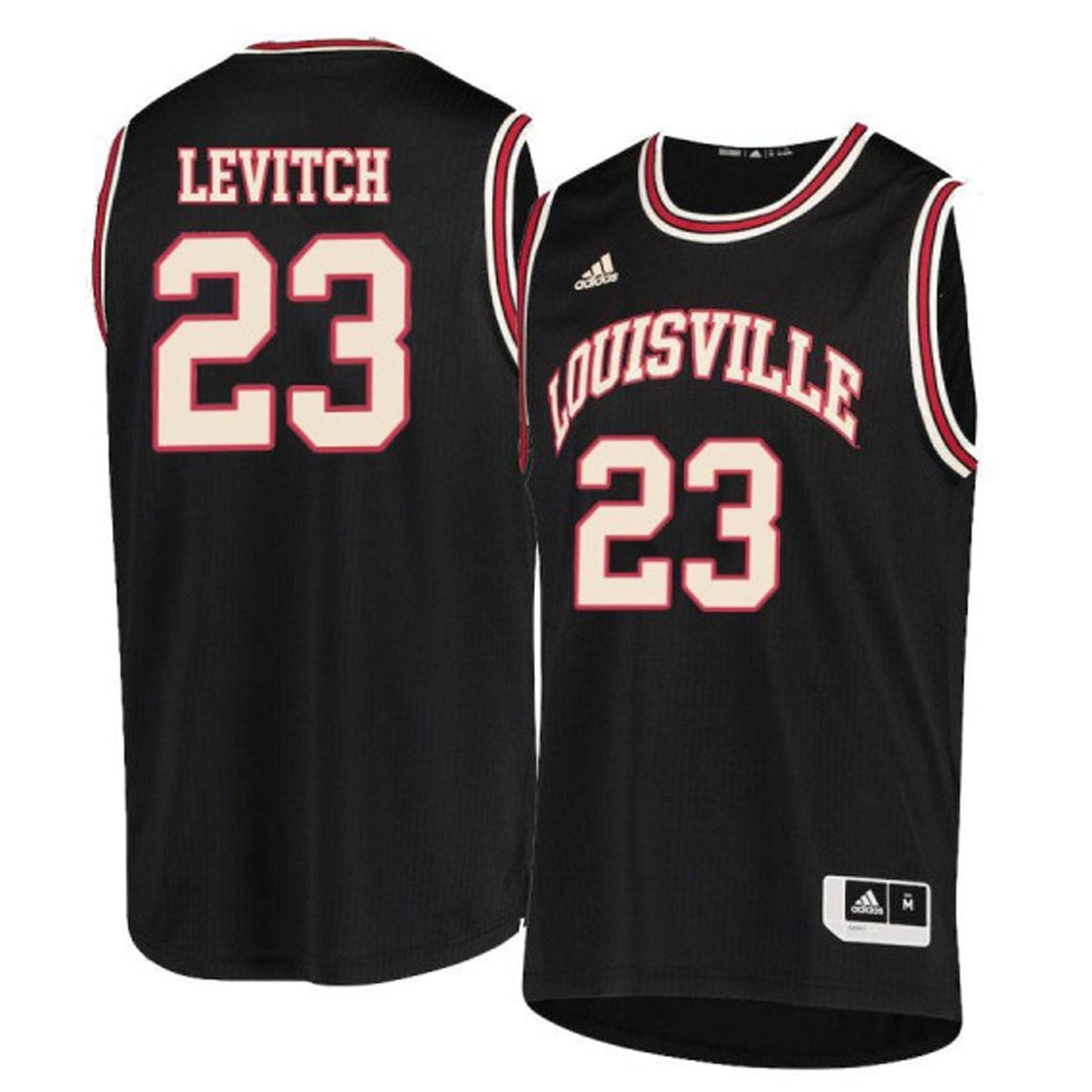 NCAAB David Levitch Louisville Cardinals 23 Jersey