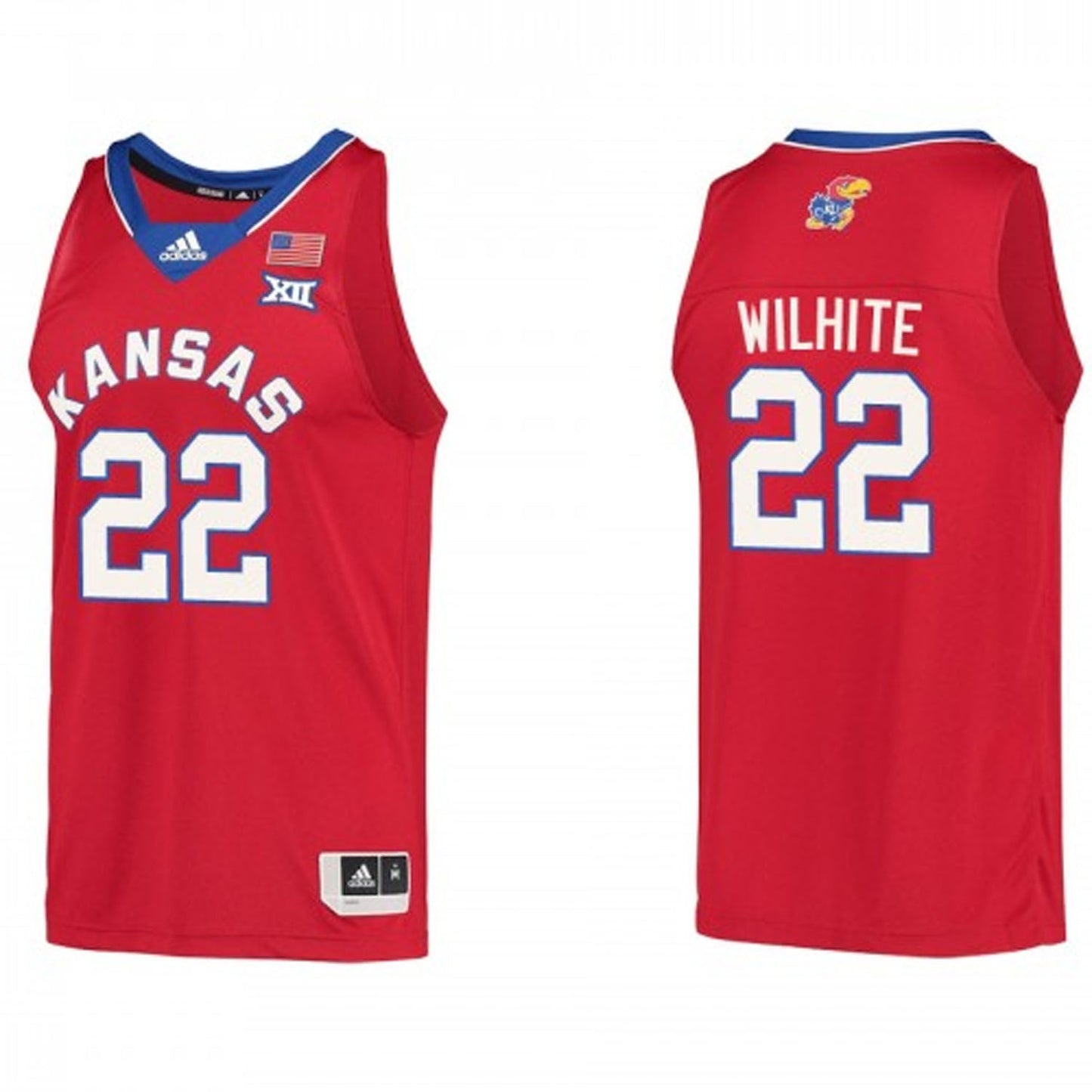 NCAAB Dillon Wilhite Kansas Jayhawks 22 Jersey