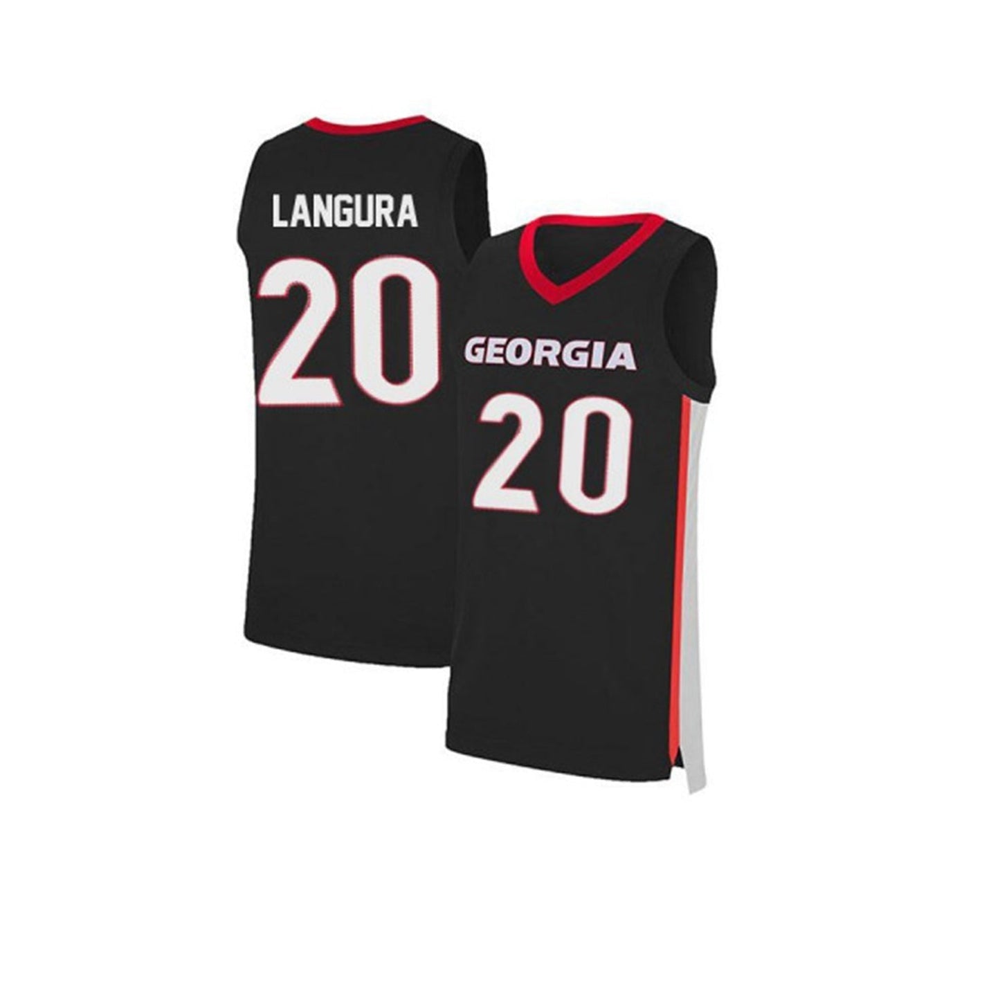 NCAAB Dusan Langura Georgia Bulldogs 20 Jersey